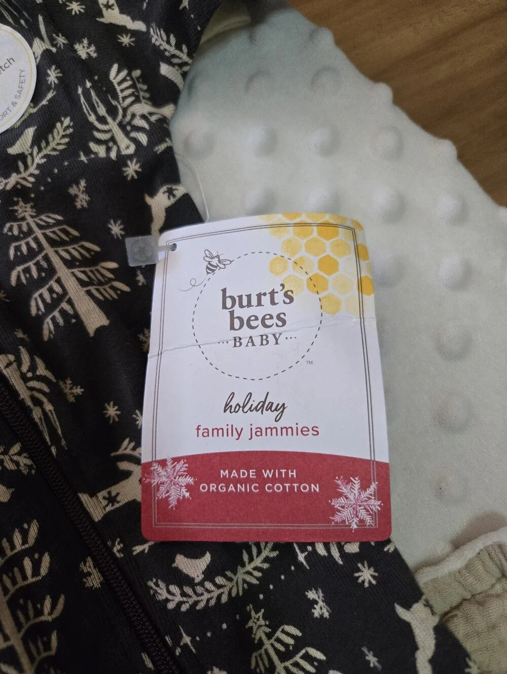 Burt’s Bees Baby Woodland 3-Piece Bundle – Sleeper, Blanket & Pants